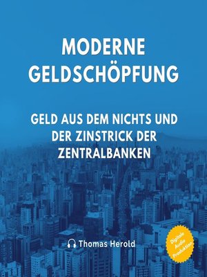 cover image of Moderne Geldschöpfung